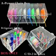 Dental Orthodontic Power Chain Ligature Tie Storage Box Arcylic Dispenser Holder