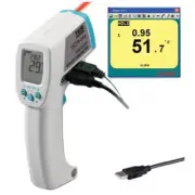 TES-1327KUSB Professional Infrared Thermometer Function Data Memory Read Func #