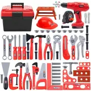 Kids Tool Set, 68 Piece Toddler Set with Box & Electric Toy Drill,...