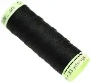 Gutermann Top-Stitch Thread, Polyester, Black, 30 m