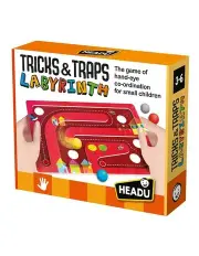 [Headu] Tricks And Traps Labyrinth Artboard Fun Play Toy 5 Piece 3-6 Years