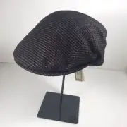 GRUPPO BORSALINO - Flat Cap - DARK BROWN -Plaid - wool / cotton - MODEL:D12033