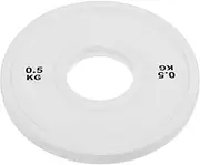 Gogogmee Fractional Weight Plates for Home Gym Barbell Plates Steel Core Rubber Coating 0.5kg Each Strength Training Equipment