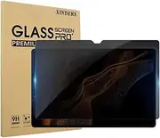 [XINDERS] Privacy Screen Protector for Galaxy Tab S9 FE+ Plus/ S9 Plus/ S8 Plus/ S7 FE/ S7 Plus 12.4 Inch, Anti-Spy Tempered Glass for Samsung Tablet SM-X610/X810/X800/T730/T970,1 Pack