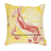 Marble Abstract Hand Printed Cushion Pillow Cover Case Decorative Indian Cotton