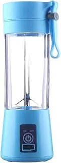 Mini Portable Electric Fruit Juicer USB Rechargeable Smoothie Maker Blender Machine Sports Bottle Juicing Cup 380ml 4/6 Blades