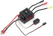 60A Brushless ESC Waterproof Electric Speed Controller, Aluminium AlloyRC Brushless Motor ESC for 1/10 RC Off Road, Buggy, for Modification Enthusiasts