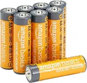 Amazon Basics AA Alkaline Batteries, 8 Pack