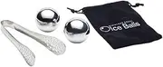 BarCraft Ice Ball Set 3pc Stainless Steel Gift Boxed
