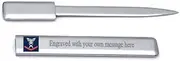 U.S Navy Red E-4 Gunner's Mate GM Engraved Letter Opener