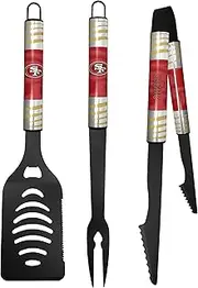 Siskiyou Sports NFL San Francisco 49ers 3 pc Black Tailgater BBQ Set, One Size