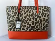 New DKNY Tote Bag Purse Bryant Park LG Leo R14AQQ87 Cheetah Leopard Print $ 268