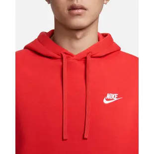 【NIKE 耐吉】連帽上衣 帽T 休閒 AS M NSW CLUB HOODIE PO BB 男款 紅(BV2655657)