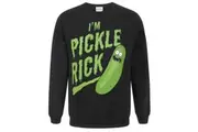 Rick And Morty Mens Pickle Rick Sweater (Black) - UTNS4406