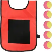 Dodgeball Tag Stickness Vest Outdoor Children Throwing Target Game with Balls for Kid