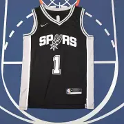 Victor Wanbanyama San Antonio Spurs 2023 Black Basketball NBA Jersey Size XL