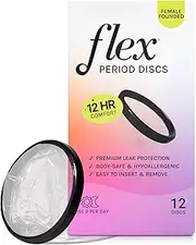 Flex Menstrual Discs - Customer Choice for Uncomfortable Periods - 12 Hour Wear, No Wash - Reduces Waste vs Tampons - Prevents Leaks and Odor - Hypoallergenic - Body Safe - Not Linked to TSS