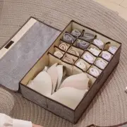 Closet Organizers with Lid Multi Grids Moisture-proof Bra Storage Organizers 4