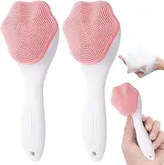 Silicone Facial Scrubber, 2pcs Paw Shapd Face Scrubber, Handheld Face Cleaning Brushes for Cleansing & Exfoliating