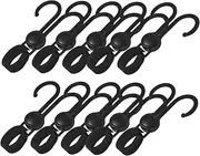 ERINGOGO 10Pcs Heavy Duty Multi Functional Stroller Hook Hooks for Shopping Cart Stroller and Electric Vehicle Accessories Easy Installation for Hanging Bags