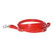 Red 8 Ft HILASON Western Horse Headstall Breast Collar Split Rein Biothane