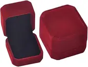 iSuperb 2pcs Jewellery Box for Wedding Travel Jewellery Organiser ，Velvet Gift Box for Rings Necklace Earrings Engagement Ring Jewelry Gift Box