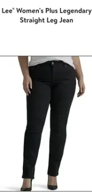 Lee Women's Plus Size Legendary Regular Fit Straight Leg Jeans Size: 28W Long