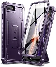Dexnor for Apple iPhone 7 Plus/8 Plus Case, [Built in Screen Protector and Kickstand] Heavy Duty Military Grade Protection Shockproof Protective Cover for Apple iPhone 7 Plus/8 Plus - Phantom Purple