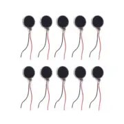 for DC Mini Vibration Motor 3V 70mA 10000rpm Button-type Brushed Micro Motor 10x