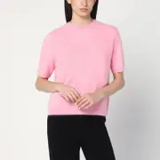 [Soft Goat] Pink brushed cashmere sweater M Pink