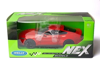 1:24 Welly 2015 Ford Mustang GT Car Model Diecast Car Model Collection Brand New