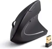Charging Wireless 2.4G Ergonomic Vertical Optical Mouse-Rechargeable1200 mAh E-9