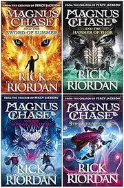 Rick riordan magnus chase series 4 books collection set (the sword of summer, hammer of thor, ship of the dead, 9 from the nine worlds [hardcover])