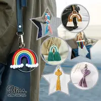 在飛比找momo購物網優惠-【Bliss BKK】泰國手工流蘇吊飾 包包搭配首選 鑰匙圈
