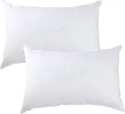 Hotel Pillows, 11.8x19.69 inch Soft Bed Pillows Insert 2 Pack Cushion Insert Decorative Pillow Stuffer for Sofa Couch Cushions (not Included Pillowcase)-