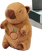 Derwrtup Soothing Breathing Stuffed Animal,Soothing Heartbeat Snuggle Animal | Breathing Otter Sleep Buddy with Music and Light for Toddler, Kids, Boys, Girls