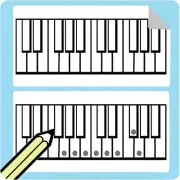 Large Piano / Keyboard Diagram Stickers (50 Sticker per Pack) at CHECKOUT!