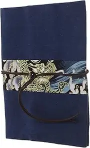 DOITOOL Handmade Cloth Book Cover Decorative Sleeve for Textbooks Notebooks Vintage Style Protector Easy to Use Reusable Book Sleeve