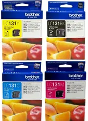 Brother LC131 Black Cyan Magenta Yellow Value Pack Ink Cartridge