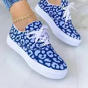 [ZIRIA] Summer Plus Size Women Shoes Flat Light Lace-Up Running Shoes Graffiti Low Top Shoes Versatile Casual