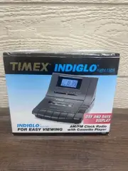 Timex Indiglo Alarm Clock & Night Light AM/FM With Cassette Player New