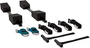 Pelican Adjustable Deluxe Foam Block Transport Roof Kayak Carrier Kit - Comes with Hood Trunk tie Down Loops and 6 tie Down Straps - Black/Turquoise
