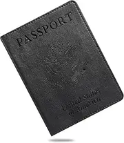 [XolngYYeng] Passport Wallets Passport Cover, Black,