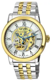Gevril Men's 22696B Vanderbilt Open Heart Swiss Automatic Limited Edition Watch