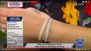 Absolute Sterling Silver Quadrillion Cut Tennis Bracelet HSN