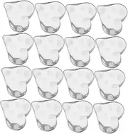 Ipetboom Glass Nail Art Card Display Board 20pcs Heart-shaped for Manicure Practice