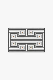 60' x 90' | Machine Washable Runner Rug | Kid & Pet Friendly | Indoor Rug | Jonathan Adler Greenwich Grey Rug | Ruggable
