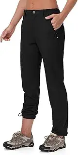 [TBMPOY] Women's Lightweight Hiking Pants Water Resistant Quick Dry Travel Work Camping Fishing Pants Zipper Pockets