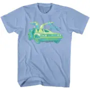 Back to The Future Retro Blue Delorean Men's T Shirt