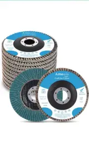 amoolo 4 1/2 Inch Flap Disc, 10PCS-40 Grit Angle Grinder Sanding Discs,